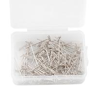 Vanyibro 100Pcs Wig Making Pins,27mm T Needles,Stainless Steel T-Pins for DIY Knitting Craft and Wig Making
