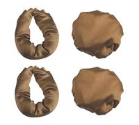 Vanyibro 2 Pack Heatless Hair Curlers Heatless Curls Bundle No Heat Hair Curling Rod Heatless Curlers Headband for Long & Medium Hair for Sleeping Overnight DIY Hair Styling Tools (Brown)