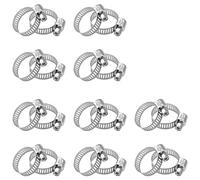 Vanyibro 20pcs Hose Clips Set, 9-16mm Adjustable Stainless Steel Hose Clip Clamps,Worm Drive Hose Clips for Hose Pipe Tube