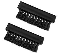 Vanyibro 2PCS Black Hand Nail Brush for Cleaning Fingernails,Durable Nylon Firm Stiff Scrub Bristles, Nail Scrubber Brushes, for Men Mechanics Gardeners Scrubbing under Fingers Foot Toes