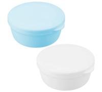Vanyibro 2Pcs Travel Soap Box,Portable Circular Seal Handmade Soap Box with Lid, Watertight Plastic Soap Holder