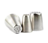 Vanyibro 3-Piece Grass Icing Nozzles Set,Stainless Steel Russian Grass Cream Tips for Cake Decorating,Perfect for Fury Cake Fondant Buttercream Decoration