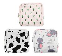 Vanyibro 3Pcs Period Bag for Purse, Cute Sanitary Pad Storage Bag, Small Tampon Organizer Pouch for Teen Girls, Feminine Care Period Bag for School & Travel