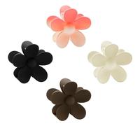 Vanyibro 4PCS Flower Claw Clips,Matte Large Hair Claws for Women and Girls, Non-Slip Strong Hold Hair Clamps, Stylish Accessories for Thick and Thin Hair,Women Girls Gifts