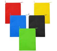 Vanyibro 5Pcs Drawstring Shoe Bags,Portable Cloth Bag for Travel and Home Use,Medium Fabric Drawstring Bags for Shoes, Boots, High Heels, Sandals, and Socks