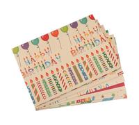 Vanyibro 6 Sheet 50x70CM Birthday Wrapping Paper Set With 6 Gift Tags,2 Bundles Hemp Ropes, Roll Double-sided Tape, Gift Wrapping Paper Kraft Gift Wrap for All Ages All Occasions