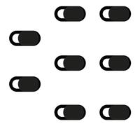 Vanyibro 8 Pcs Webcam Cover Slide,Protect Your Privacy with Laptop Camera Cover Slider for iPad, iPhone, Laptop, Desktop, PC, and Tablet, Sleek and Secure Sliding Cover in Black