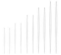 Vanyibro Beading Needle Set,10Pcs Big Eye Bead Needles with Bottle, Stainless Steel Embroidery Needles for Seed Beads, Jewellery Making