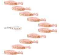 Vanyibro Hen Party Wristbands Set, 1 White Bride Wristband, 10 Pink Bride Wristbands, Charming Star Heart Decorations, Perfect for Weddings & Parties
