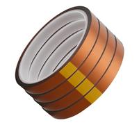 Vanyibro High Temperature Heat Resistant Tape,4PCS Brown Kapton Tape for Electronics, Sublimation, and Heat Transfer, 10mm*33m