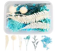 Vanyibro Natural Dried Flowers Set,Pressed Flowers,Real Dried Embossing Mixes,Pressed Flowers for Scrapbooking, DIY Candle Resin and Jewelry Crafts Floral Decor