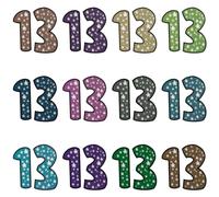 Vanyibro No.13 Temporary Tattoo, Waterproof Lucky Number 13 Tattoo for Music Fans and Concert Goers (Style C)