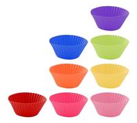 Vanyibro Silicone Baking Cup 24Pcs Baking Cupcake Cases Cups Muffin Cupcake Molds Reusable Cake Molds Dishwasher Safe Cupcake Holder Perfect for Baking Cakes Ice Creams Puddings