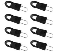 Vanyibro Zip Replacement Puller,8 PCS Zip Puller Replacement Set, 4 Large Repair Kit and 4 Small Tags Fixer,Durable Metal Zip Fixer and Repair Kit for Clothes or Bags