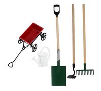 VANZACK 1 set Miniature Watering Can Realistic Dollhouse Accessories for Mini House Decor Includes Watering Can Cart and Gardening for Miniature Landscaping and Scene Decoration
