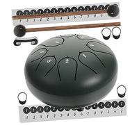 VANZACK 1 set Steel Tongue Drum Kit Tone Ethereal Percussion Instrument for Beginner Music Education Includes Mallets Stickers Carry Bag and Songbook