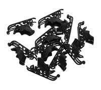 VANZACK 10 Pcs Mini Christmas Sleigh Ornaments 5cm Plastic Santa Sleigh Figurines Christmas Village Tabletop Decor for Xmas Tree and Dollhouse