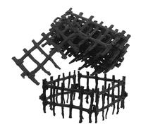 VANZACK 100Pcs Fence Realistic Corral Fencing Panels for Farm Playsets Creative DIY Barn Scene Accessory for Animal Barrier Fencing