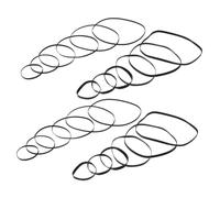 VANZACK 100pcs Flat Rubber Cassette Tape Belts Folded Mixed for Replacement Compatible with Record Player Dvd CD Vcr Drives Noise-reducing Easy Install