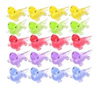 VANZACK 100pcs Luminous Mini Resin Lizards Glow Dark Tiny Animal Figurines Colorful Micro Landscape Decorations for Fairy Gardens and Crafts