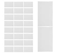 VANZACK 100Pcs White Felt Edge Mini Squeegee Set for Phone Screen Protector Installation, Decal Film and Car Vinyl Wrap Application Tool with Soft Cloth Scraper for Bubble Removal