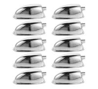 VANZACK 10pcs Chrome Plated Triangle Snare Drum Lug Mounts Metal Drum Parts with Quick Mounting for Jazz Rock Stage Performance and Percussion Instrument Replacement