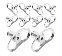 VANZACK 10pcs Copper Earring Lifters Backs for Heavy Earrings Metal Silicone Ear Support Enhancers for Parties Weddings Formal Events Silver Tone
