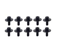 VANZACK 10pcs Drum Lug Mounting Screws Replacement Screw for Drum Lugs with Washers Lightweight Metal Fastener Easy to Carry Black Wc23