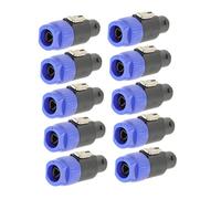 VANZACK 10Pcs Four-core Plastic Audio Speaker Terminal Connectors Professional Speaker Cable Plugs for Meeting Rooms Concerts and Hifi Systems