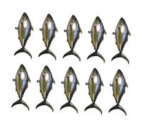 VANZACK 10pcs Inflatable Tuna Foil Balloons Ocean Pattern Birthday Party Decorations Marine Animal Sea Party Supplies