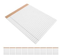 VANZACK 10pcs Legal Note Pads with Perforated Double Sided Lined Sheets | White Paper Pages, Smooth Writing Surface, for Teachers and Professionals, Office Meetings, Home Notes