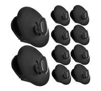 VANZACK 10pcs Lockable Piggy Bank Bottom Covers with Keys Secure Closure Stoppers for Money Saving Boxes Replacement Round Plug Closures for Coin Banks Theft Resistant Storage