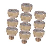 VANZACK 10pcs Low-Pressure Misting Nozzle Stainless Steel Atomizing Spray Heads for Outdoor Cooling Greenhouse Irrigation and Agricultural Drought Resistance