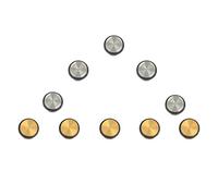 VANZACK 10pcs Metal Open Hole Plug Flute Key Plugs Flute Accessory Sound Hole for Musician Repair Parts