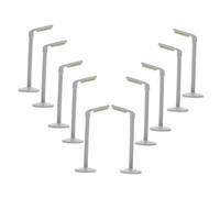 VANZACK 10pcs Miniature Street Lamp Portable Mini Post Lights for Dollhouse Micro Landscape True to Life Design Educational DIY Fairy Garden Decor Compact for Desk and Shelf Display