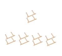 VANZACK 10pcs Natural Wooden Bird Perch Stand for Parrots and Cockatiels Cage Accessories for Exercise and Balance for Parakeets and Birds
