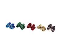 VANZACK 10pcs Pet Headdress Set Sequin Bow Hair Ring Comfortable for Dogs for Parties Masquerade Photo Sessions Random Style