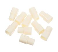 VANZACK 10pcs Plastic Pipe Fittings Adapters to Square to Round Tube Connectors for Water Pipe Chicken Accessory Connectors