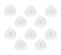 VANZACK 10pcs Plastic Wire Cube Connectors for Storage Wire Grids with 4mm Slot Right Angle White Plastic Corner Connectors for Home Spaces and Storage Rooms