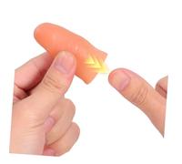 VANZACK 10PCS Simulated Finger Props with Fake Fingernails Plastic Trick Tools Soft Molded Fingers for Stage Show Party Pranks and Practice Includes Regular and Large Styles