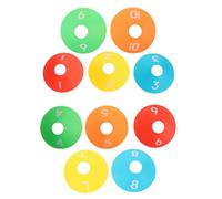 VANZACK 10pcs Soccer Training Discs for Football Drills Lightweight PE Agility Markers for Basketball Soccer Practice Flat Cones for Indoor Outdoor Sports Coordination