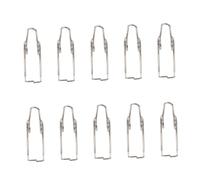 VANZACK 10Pcs Trumpet Watergate Key Springs Sturdy Iron Material Easy to Install Easy to Replace Silver Suitable for Most Trumpets on The Market 0.71X0.59X0.31Inch