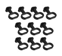 VANZACK 10pcs Universal Speedometer Cable Retainer for Motorcycle Front Mudguard Black Rubber Cable Guide with Weather Resistance Easy Install for Front Mudguard Use