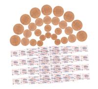 VANZACK 120pcs Round Breathable Adhesive Flexible Fabric Spot Plasters for Joints Skin Friendly Wound Protection Portable Outdoor Travel Essentials