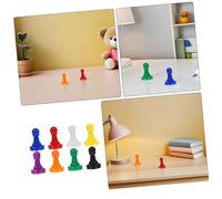 VANZACK 128pcs Multicolor Board Game Pieces Plastic Chess Pawns Tokens for Family Party Festival Tabletop Game Accessories Compatible with Various