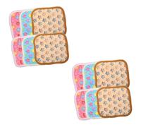 VANZACK 12pcs Comfortable Guinea Pig Mats Fleece Hamster Pads for Pets for Warmth and Privacy Convenient Cage Liners Stars Stars