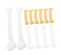 VANZACK 12pcs Halloween Fake Bones Small Plastic Bone Props for Excavation Realistic Skeleton Decorations for Haunted House Carnival Party Classroom DIY Crafts
