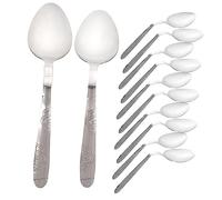 VANZACK 12Pcs Mind Bending Spoon Tricks Props Realistic Bend Spoon for Stage Performance Parties Gatherings Fun Props for Beginners