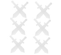VANZACK 12pcs Roman Sword for Boys Role Play Costume Accessories DIY Graffiti Design Medieval Knight Swords for Halloween Cosplay Party Decor