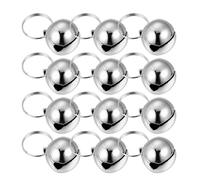 VANZACK 12pcs Silver Dog Cat Collar Bells Lightweight Jingle Charms for Tracking Safety Training Small Pets Comfortable Fit Decorative Pet Neck Accessories